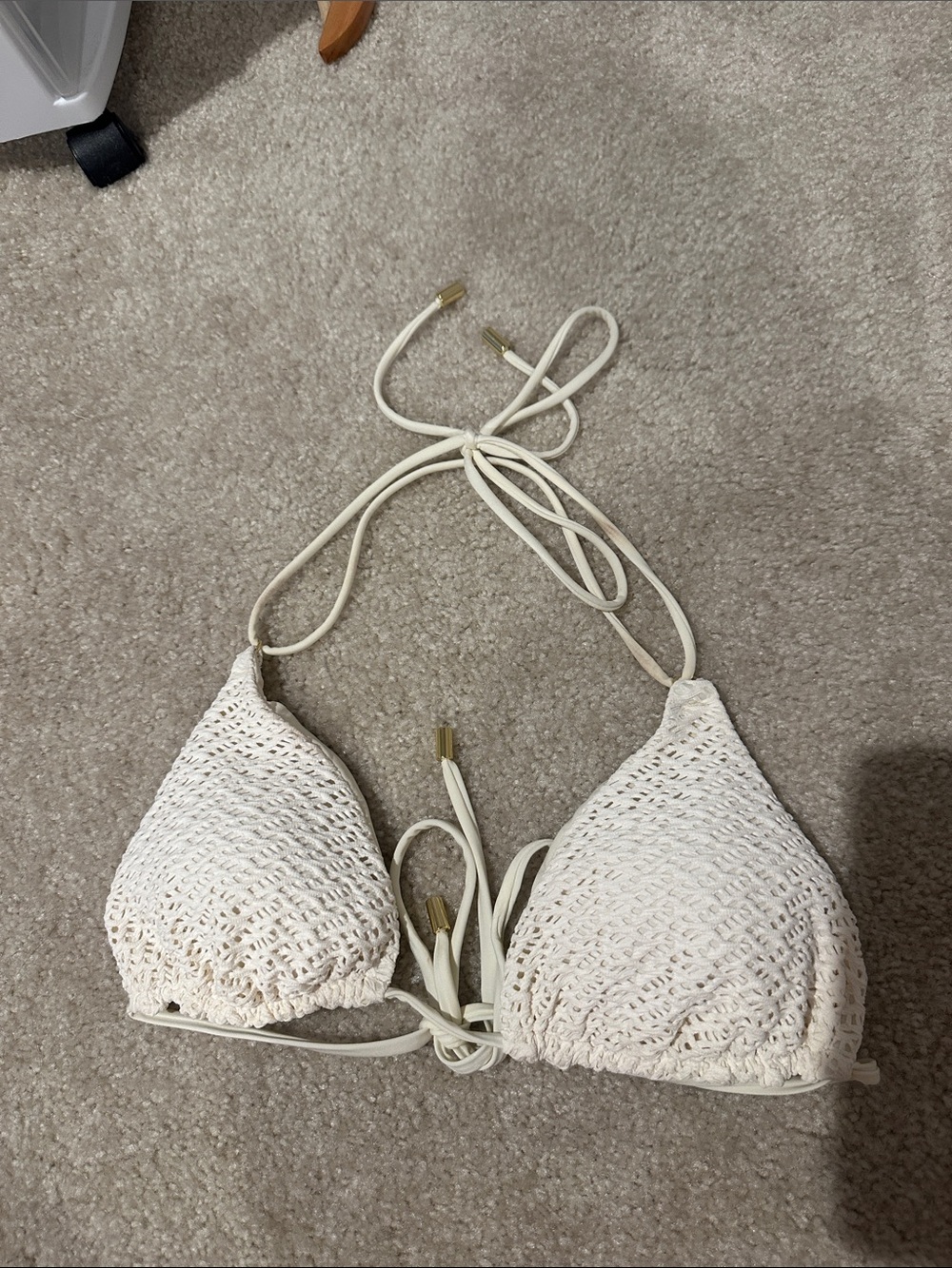 HANALEI TOP - ivory Crochet